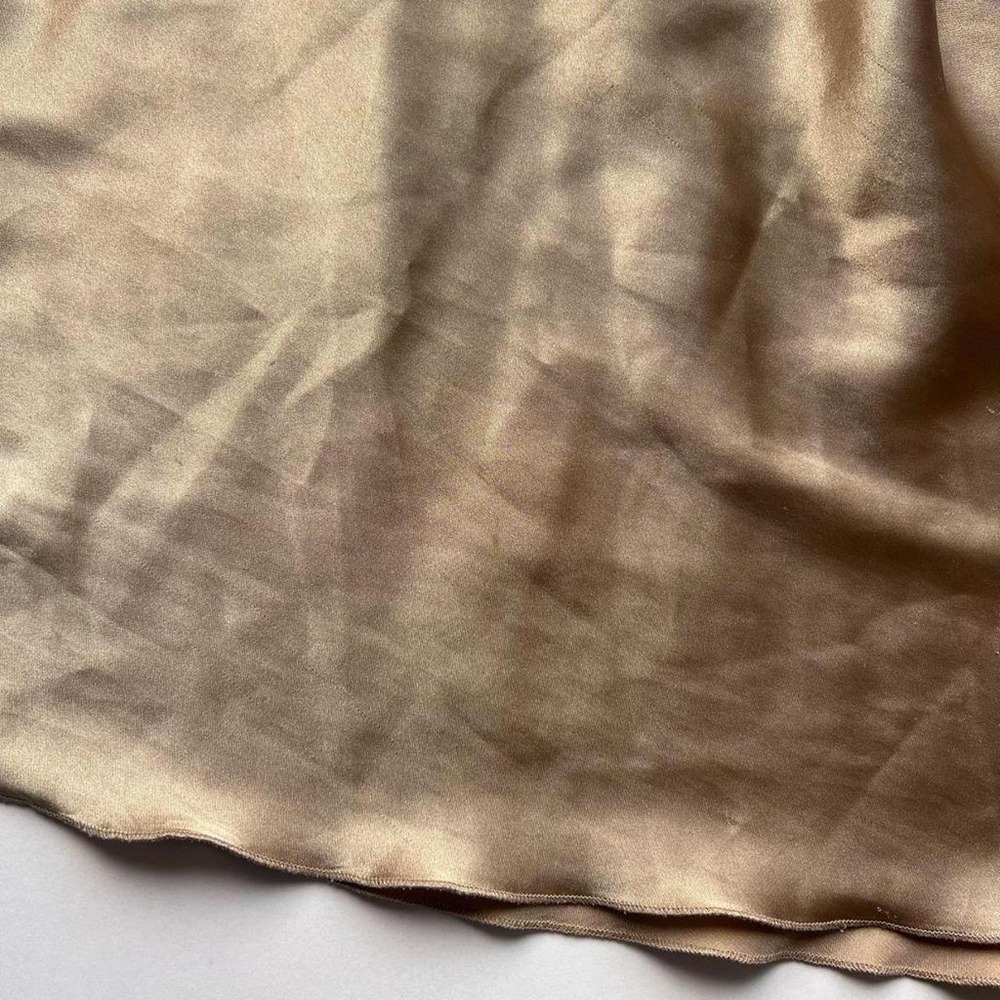 Y2K Self Esteem Asymmetrical Gold Babydoll Top - Picture 6 of 7
